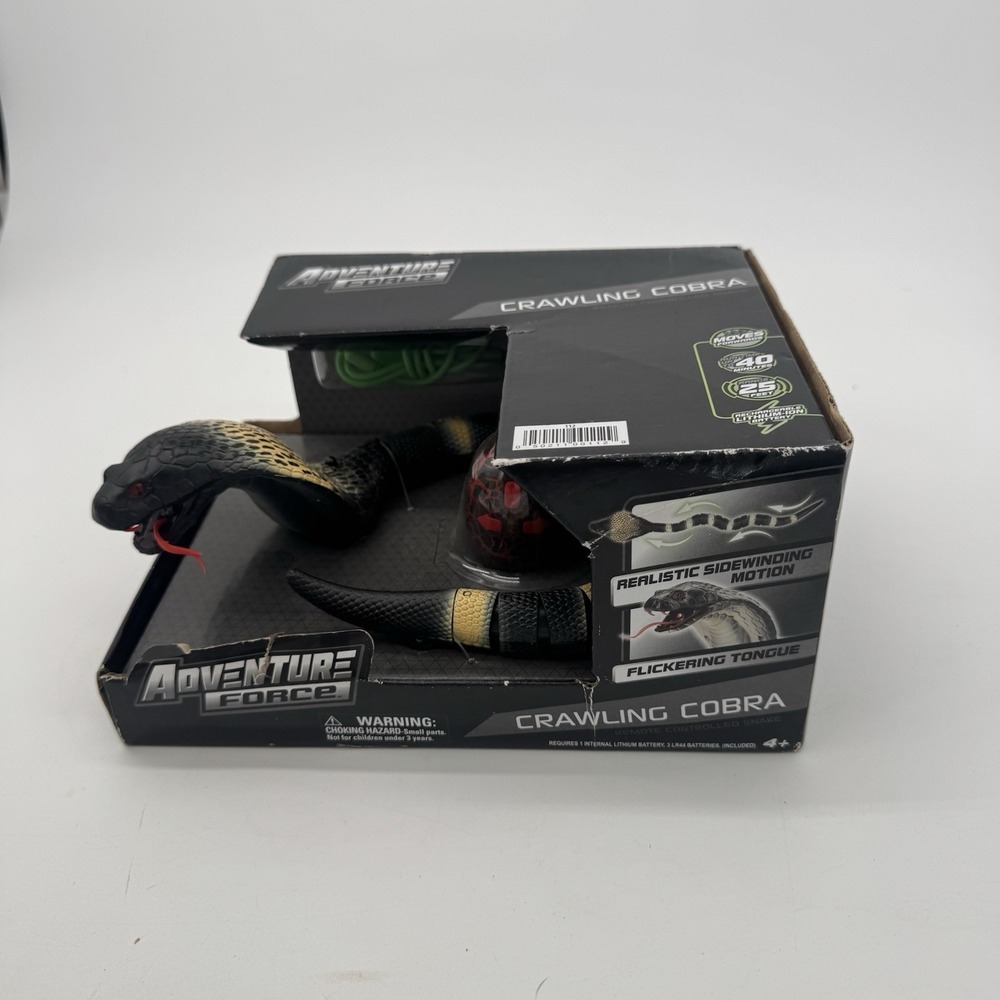Adventure Force Crawling Cobra RC Remote Control Snake Sidewinding Tongue LED
